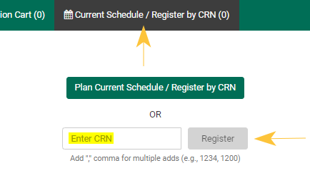 CRN register button
