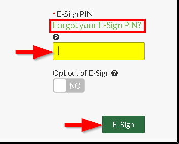 student e-sign step 3