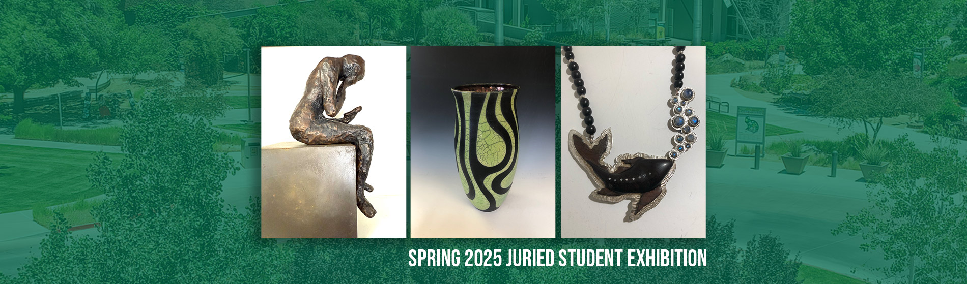 3 art pieces, sculptures, handheld size