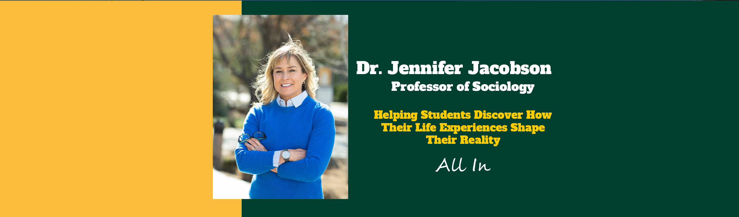 Dr. Jennifer Jacobson, Professor of Sociology at Yavapai College