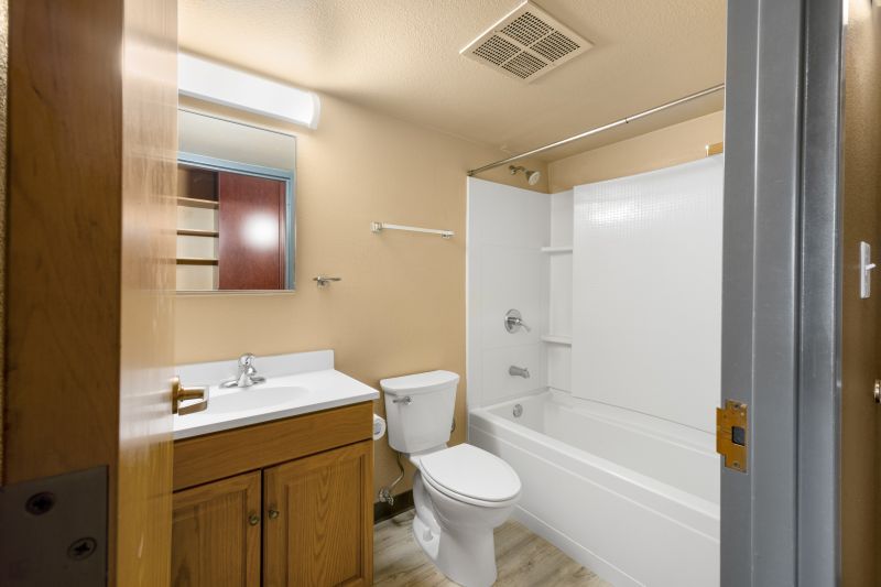 on-campus room bathroom