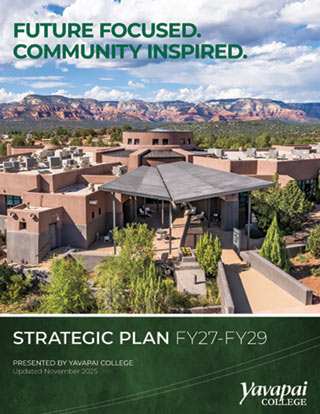 Cover of the Yavapai College Strategic Plan FY27–FY29