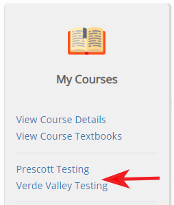 my courses card in the myYC portal